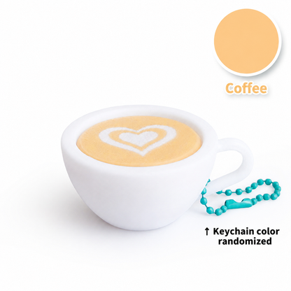 3D Printed Café Treat Clicker Keychain – Food Fidget Bag Charm