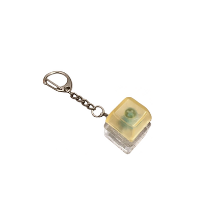 Frosted Keycap Stress Relief Keychain Keyboard-Style Pendant Charm