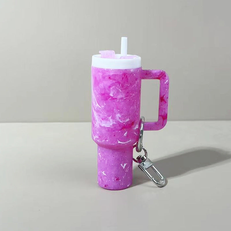 Mini Tumbler Lipstick Holder Keychain – Twist-Open Bag Charm