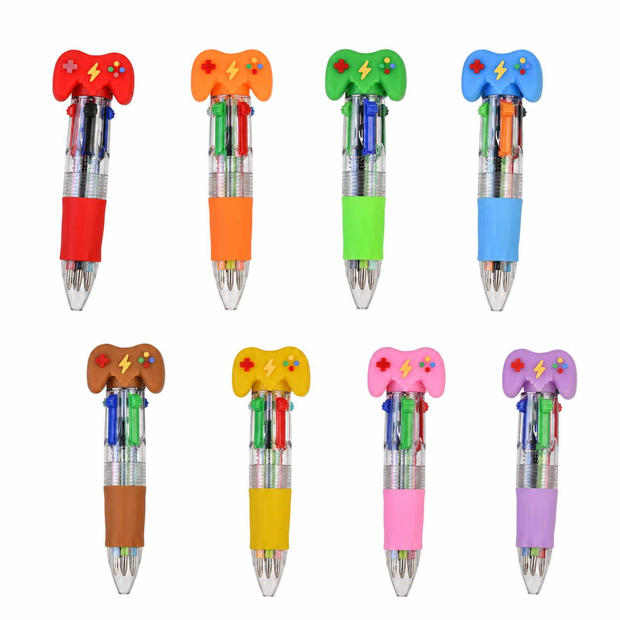 Back To School Novelty Gaming Theme Ballpoint Pen Collection Multi Ink Pens for Gift & Stationery