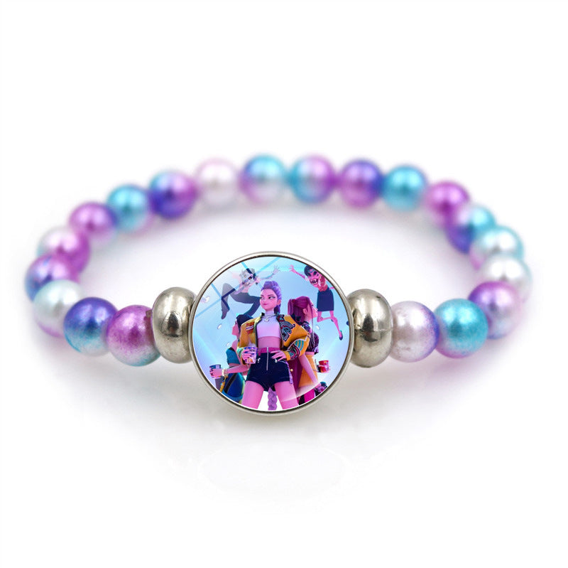 K-POP Demon Hunters Beaded Bracelet Colorful Friendship Jewelry Gift for Boys & Girls Trendy Fan Accessory