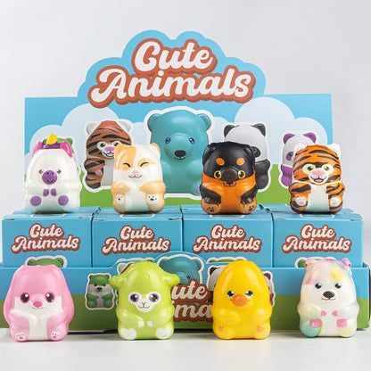 Funny Squishy Toy Blind Box Display – 12-Piece Set, Kids Fidget Toys & Collectible Figures