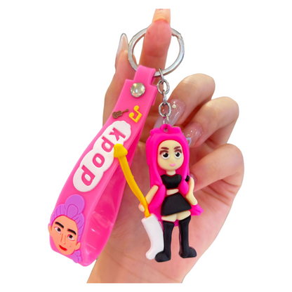 KPOP Demon Hunters Tiger Silicone Keychain Plush-Inspired Bag Charm & Accessory