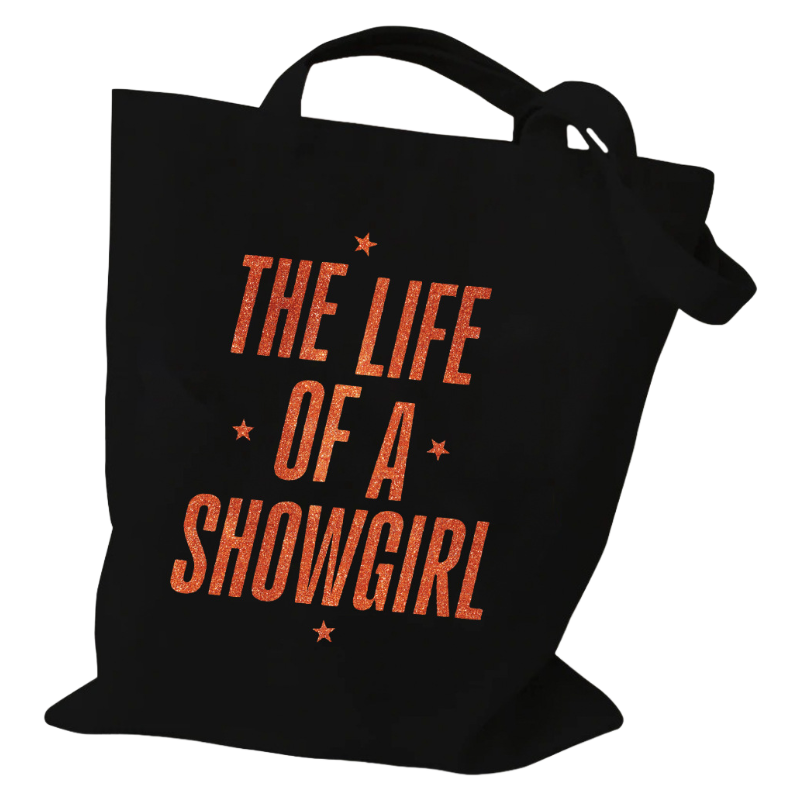 Taylor Swift “The Life of a Showgirl” Canvas Tote Bag – New Album Merch Shoulder Bag