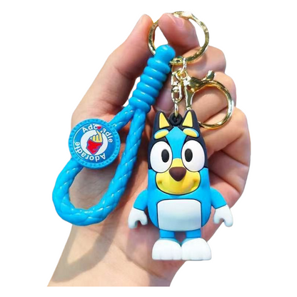 Cartoon Bluey Silicone Keychain Inspired Bag Charm & Accessory