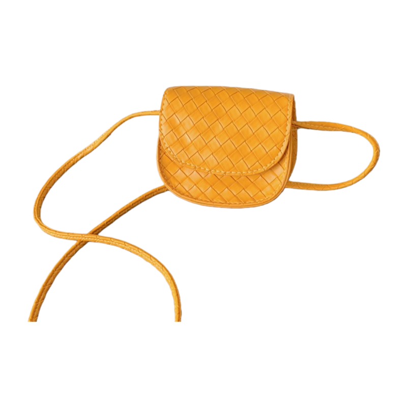 U Mini Woven Crossbody Bag | Cute Trendy Small Shoulder Bag for Kids