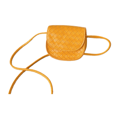 U Mini Woven Crossbody Bag | Cute Trendy Small Shoulder Bag for Kids