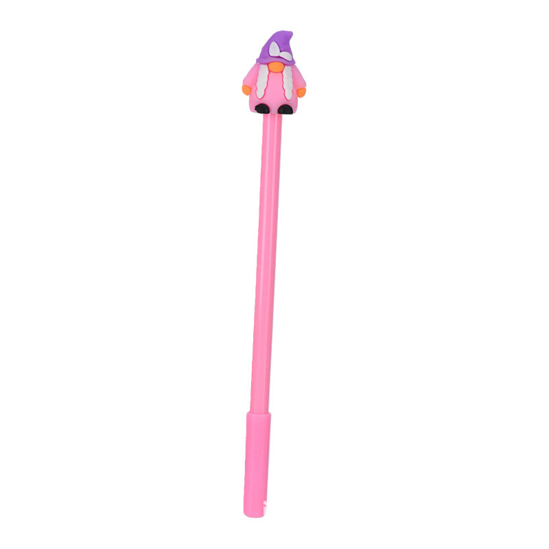 Cartoon Silicone Easter Bunny Pen Creative Topper Gel Pen Black Ink Journal Pen