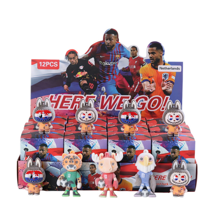 2026 FIFA World Cup Flocked Vinyl Figure Collectible Toy Blind Box Surprise Trendy Desk Decor 12Pcs