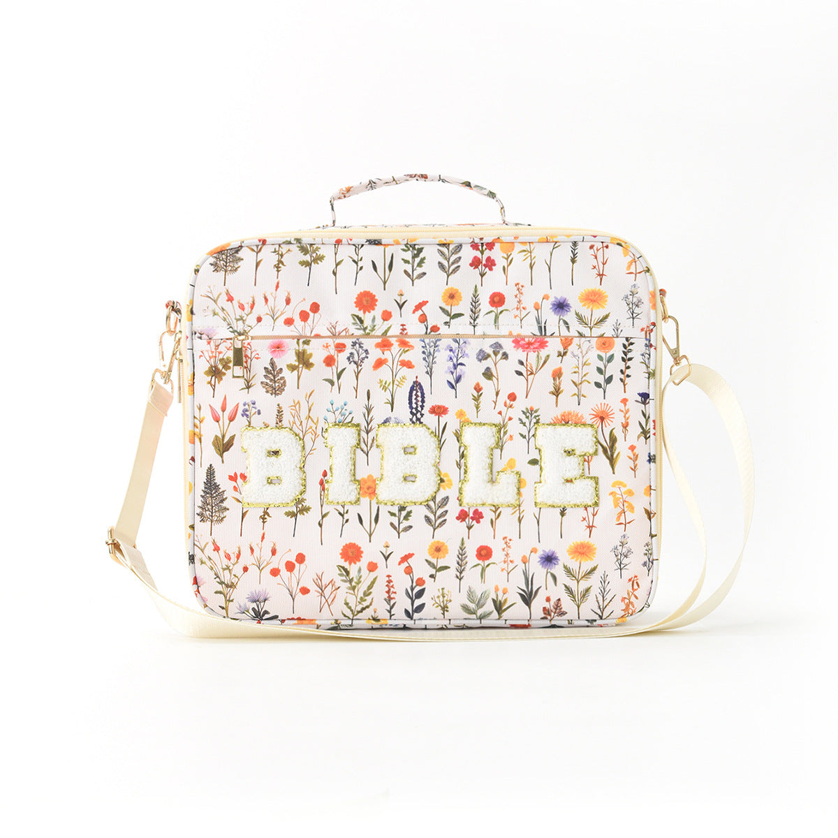 Bible Chenille Letter Tote Bag Large Capacity Shoulder Bag