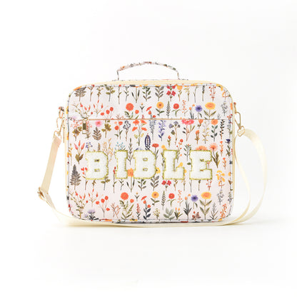 Bible Chenille Letter Tote Bag Large Capacity Shoulder Bag