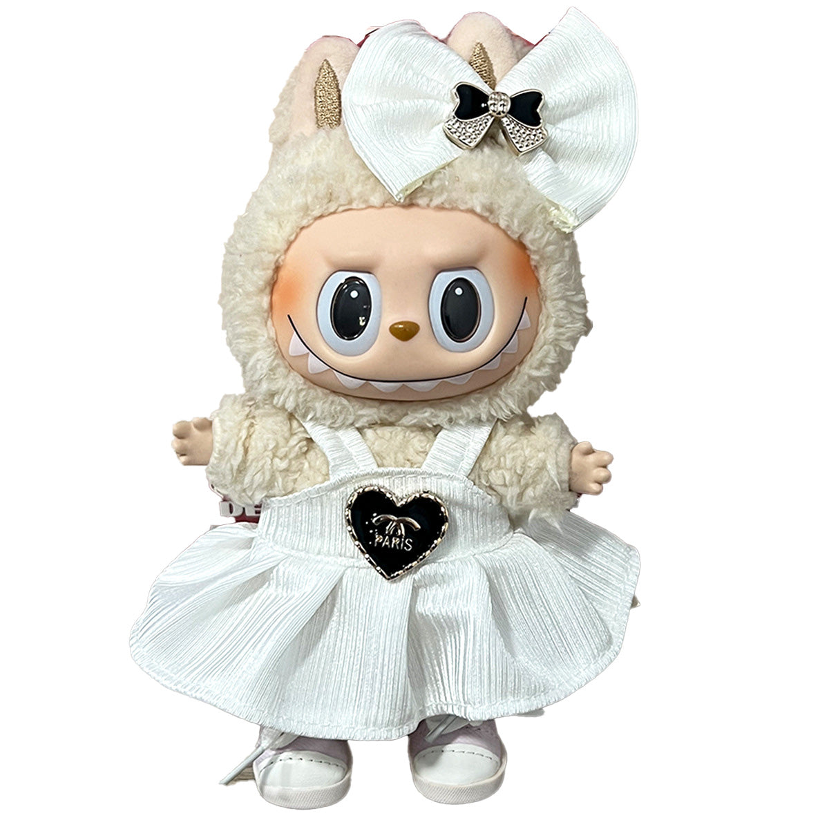 17cm Labubu Doll Clothes Outfit Dress Up Changeable Costume