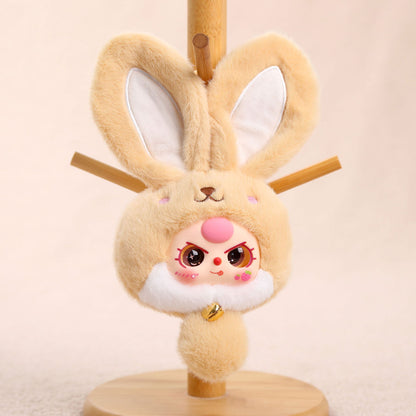 Easter Long-eared Bunny Plush Key Chain Vinyl Plush Rabbit Bag Charm Collectible Doll