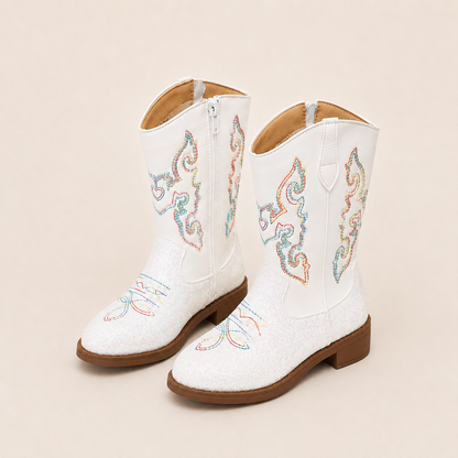 Girls Western Cowboy Boots – Glitter & Embroidered Styles
