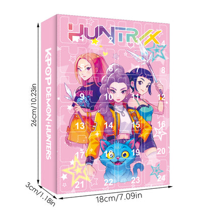 K-POP Demon Hunters Keychain Advent Calendar Blind Box Acrylic Car Keychain Ornament
