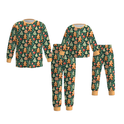 Christmas Gingerbread Mommy & Me Matching Pajama Set