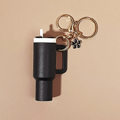 Mini Tumbler Bag Charm Keychain – Colorful Plastic Cup Charm Accessory