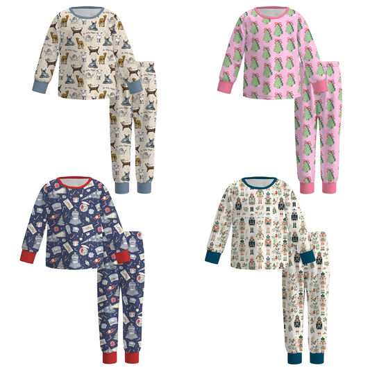 Girls Fall Winter Christmas Pajamas Set Collection