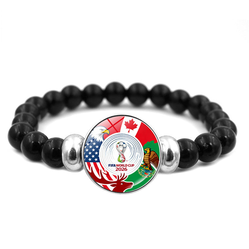 2026 FIFA World Cup Beaded Bracelet Jewelry Trendy Fan Accessory