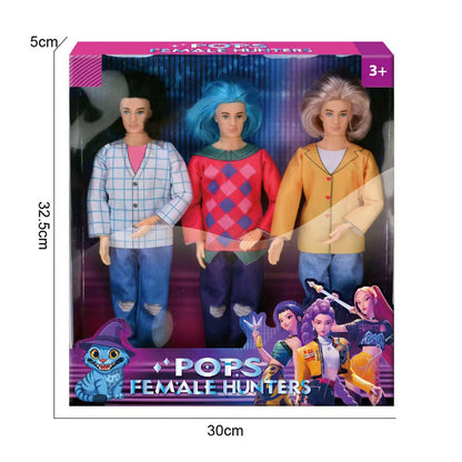 Kpop Demon Hunters Dolls Rumi Mira & Zoey Vinyl Figures Collectible Toy