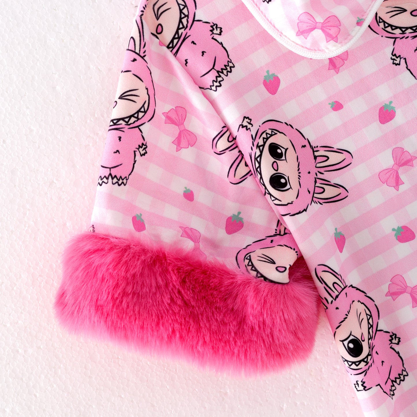 Mommy And Me Fall Labubu Cozy Fur Pajamas Set