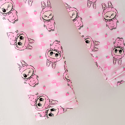 Mommy And Me Fall Labubu Cozy Fur Pajamas Set