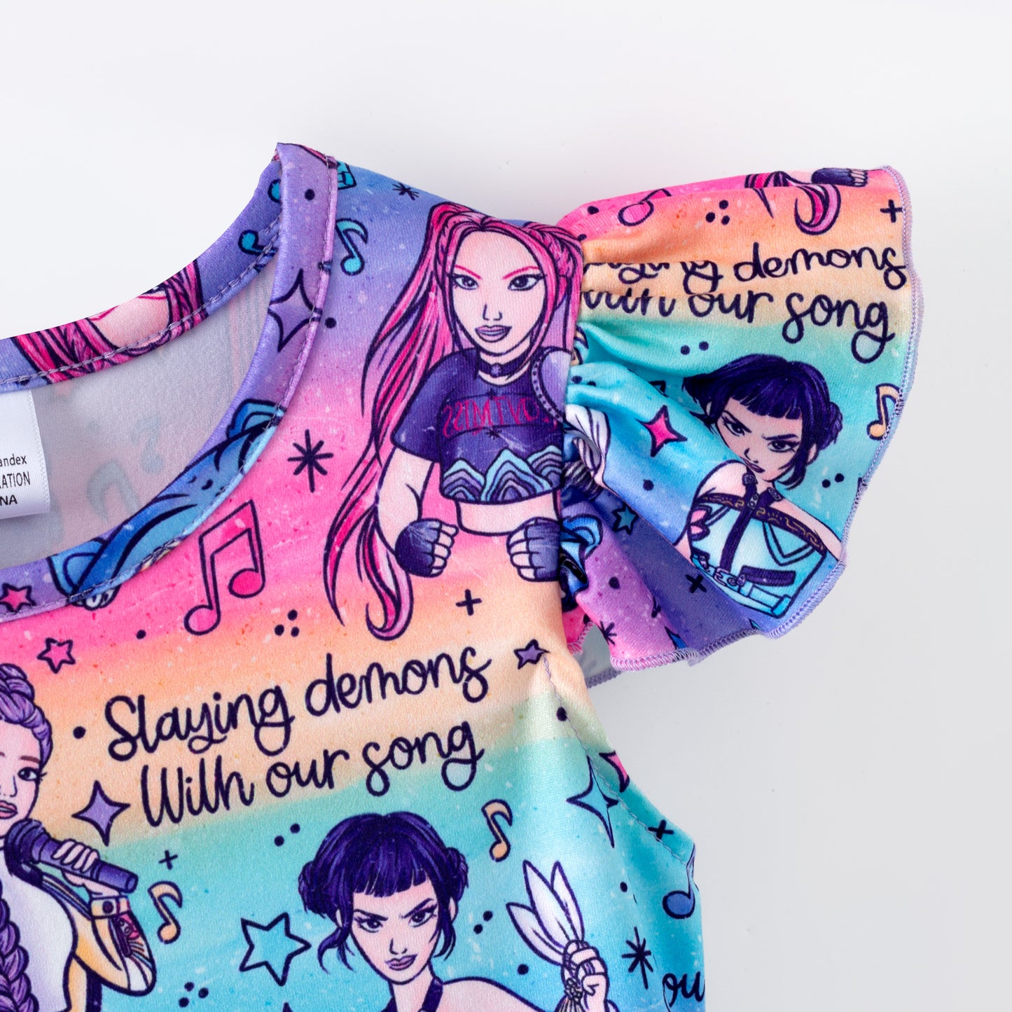 Girls Spring Summer K-POP Short Sleeves Twirl Dress