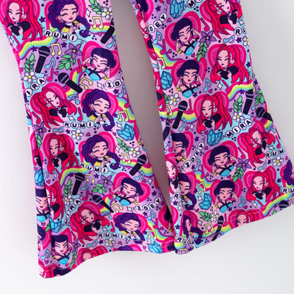 2026 Spring K-pop Demon Hunter Print Pant Set