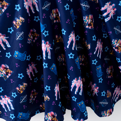 2026 K-pop Demon Hunter Short Sleeves Twirl Dress