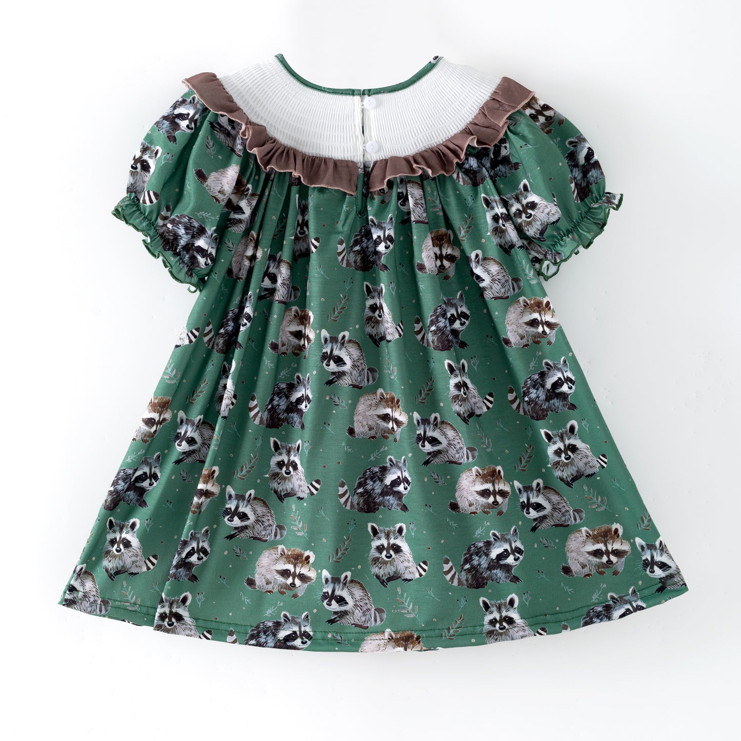 Sibling Summer Raccoon Print "FERAL"Embroidery Matching Clothes