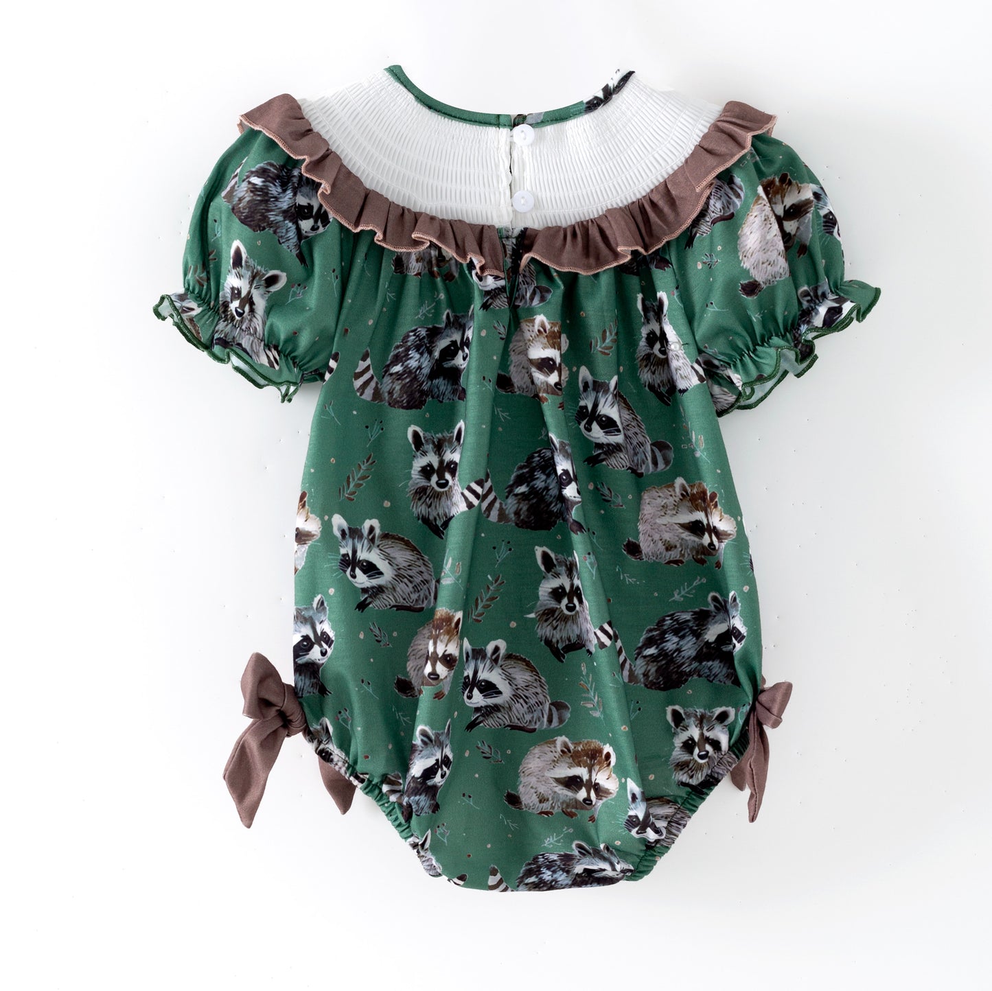 Sibling Summer Raccoon Print "FERAL"Embroidery Matching Clothes