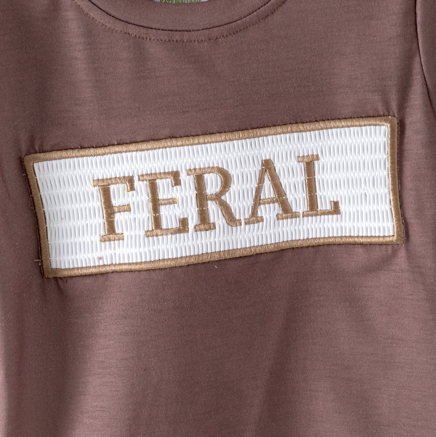 Sibling Summer Raccoon Print "FERAL"Embroidery Matching Clothes