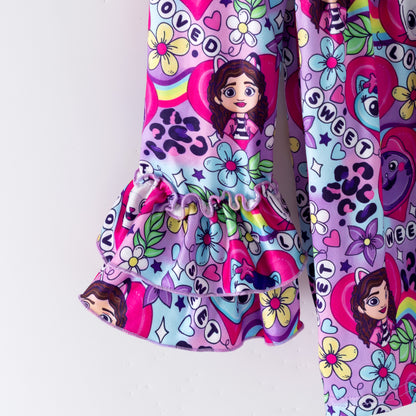 2026 Spring Purple K-pop Pant Set