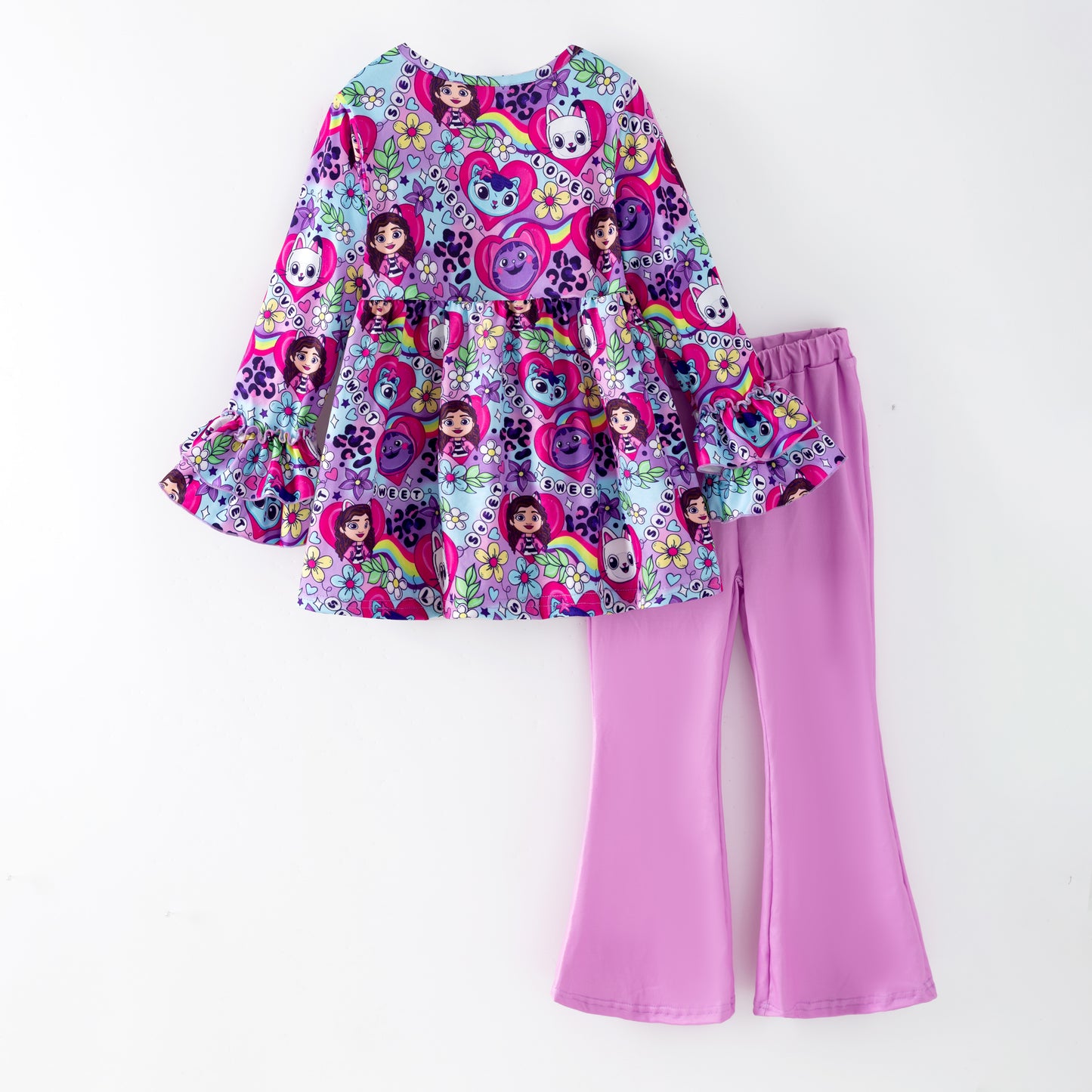 2026 Spring Purple K-pop Pant Set