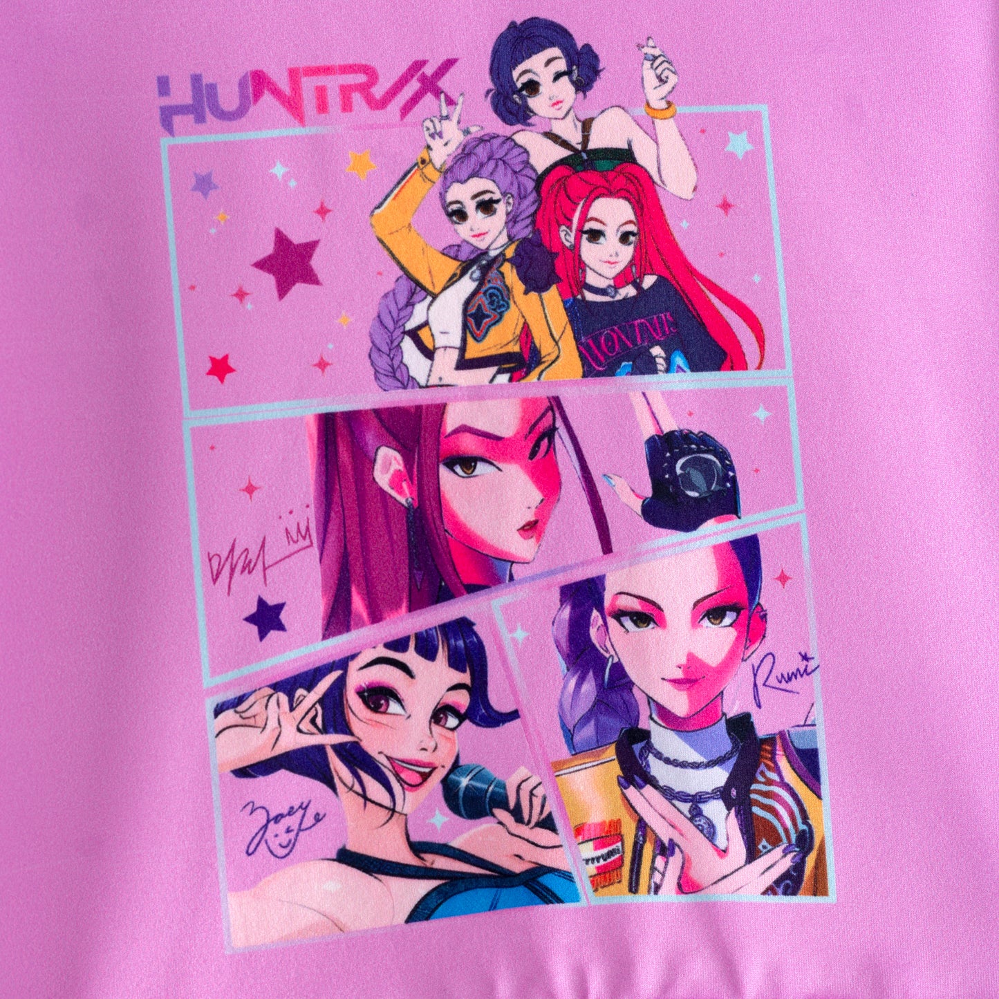Girls Spring K-pop Demon Hunter Print Fashion Sweatshirt Collection
