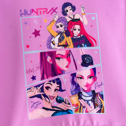 Girls Spring K-pop Demon Hunter Print Fashion Sweatshirt Collection