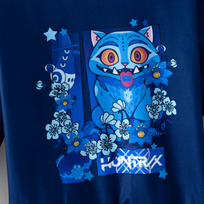 Girls Fall Kpop Demon Hunters Print Long Sleeves Top