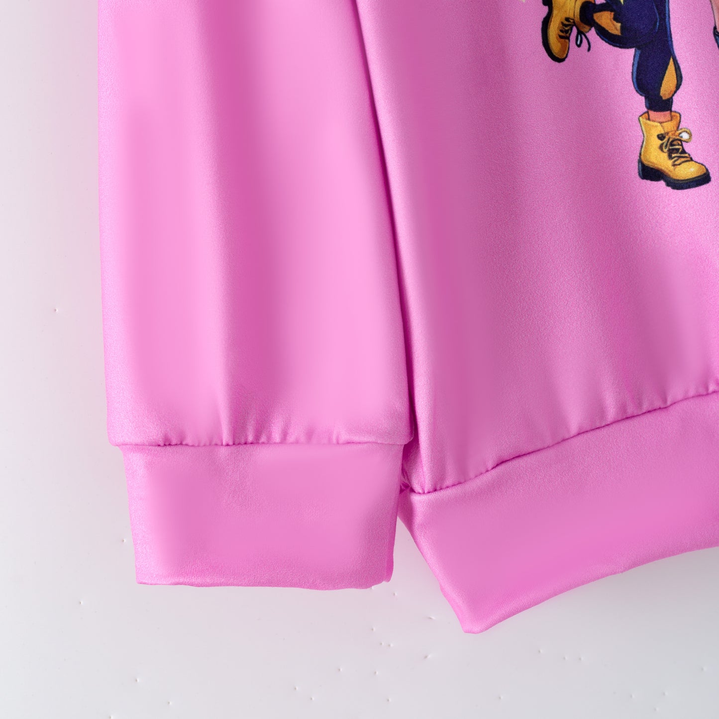 Girls Fall Kpop Demon Hunter Print Fashion Sweatshirts