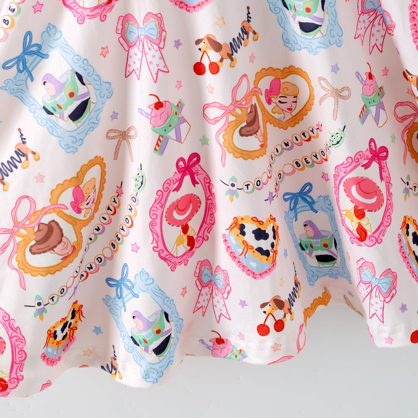 2026 Summer Cute Cartoon Character Short Sleeves Twirl Dress