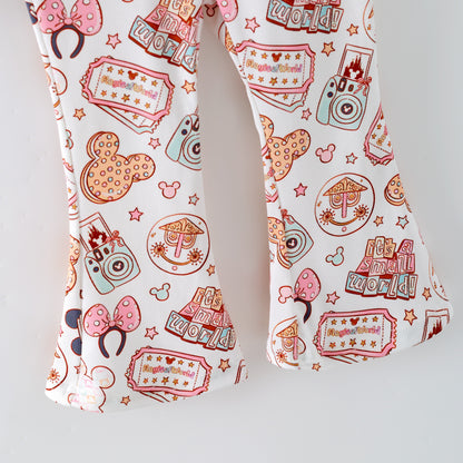 2026 Spring Character Cute Cartoon Print Sweatshirt Set