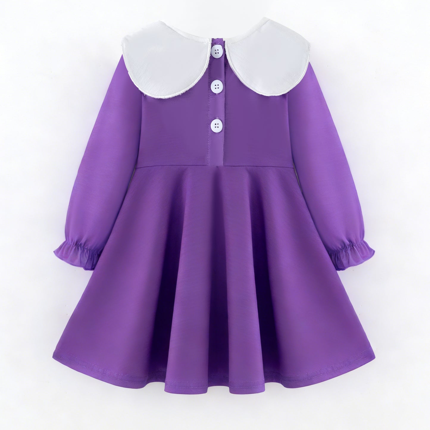 2026 Kids Fashion Mardi Gras Embroidery Purple Outfits Collection