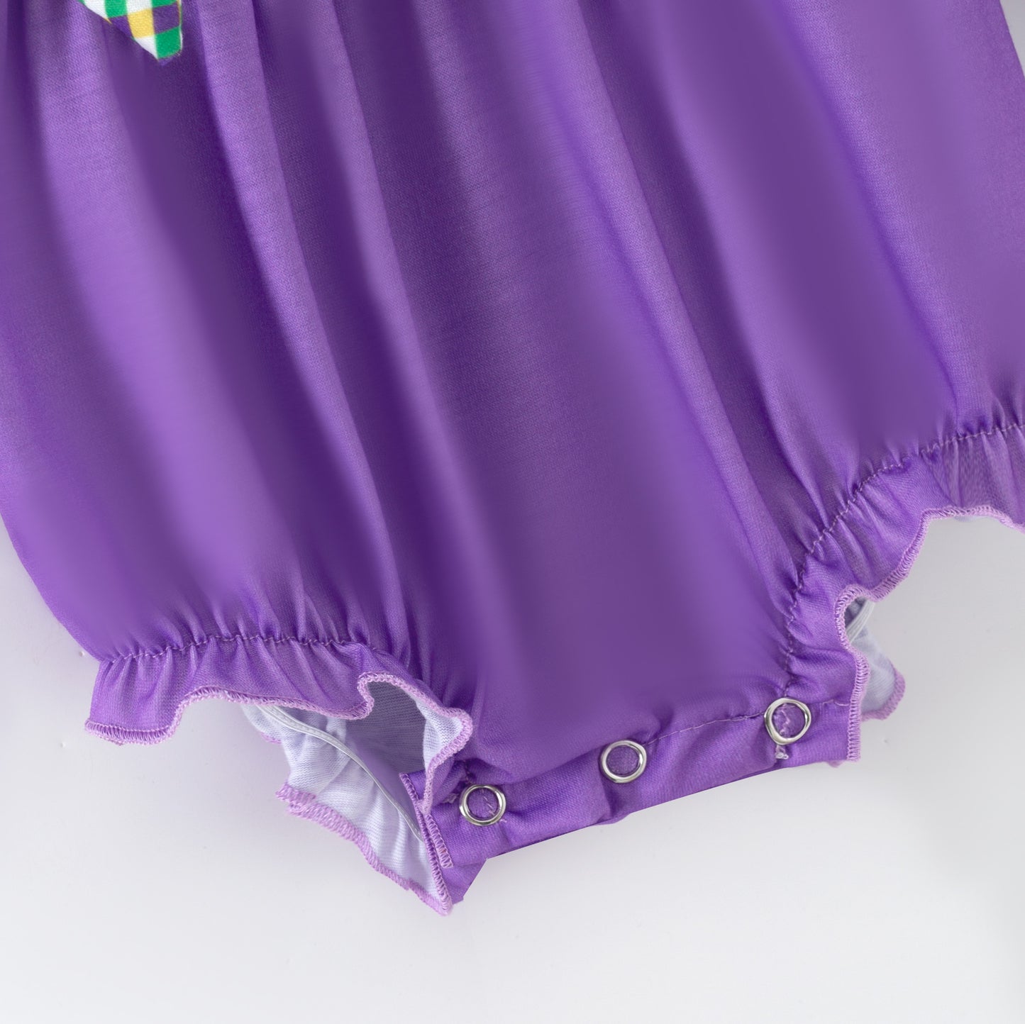 2026 Kids Fashion Mardi Gras Embroidery Purple Outfits Collection