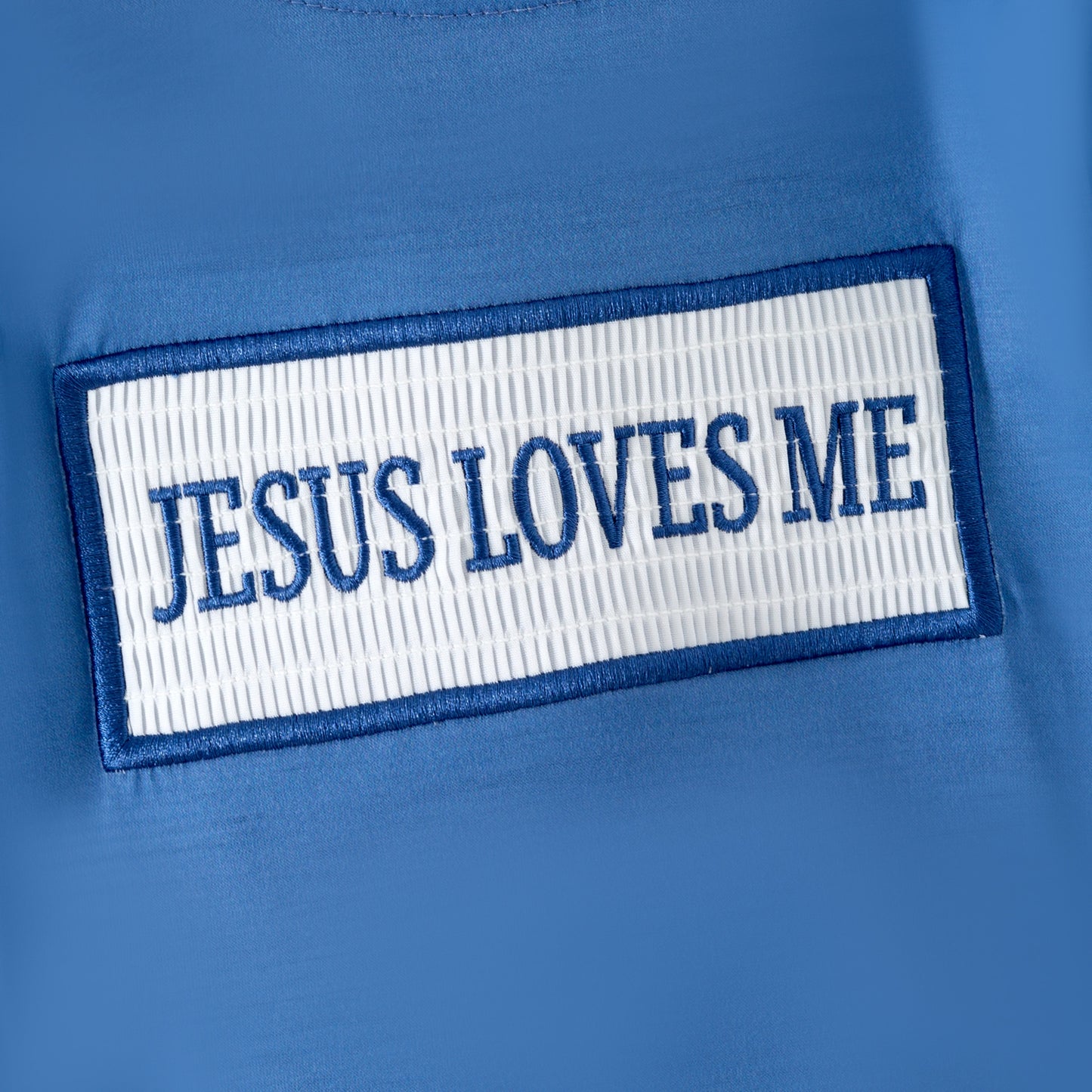 Sibling Kids Fall Blue Floral JESUS LOVES ME Smocked Embroidery Outfits