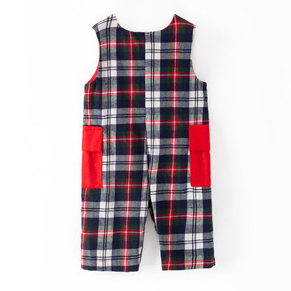 Christmas Sibling Matching Outfits – Red Plaid Smocked Collection