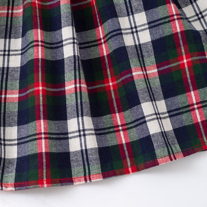 Christmas Sibling Matching Outfits – Red Plaid Smocked Collection