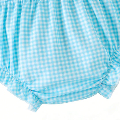 Blessed Easter Cross Embroidered Dress Set | Spring Kids Collection