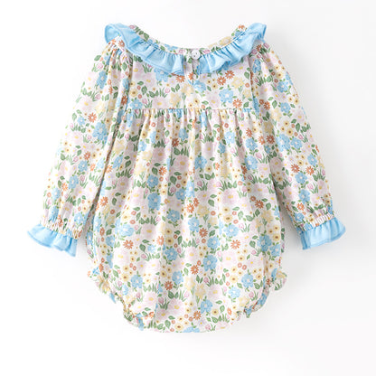 Thanksgiving Girls Smocked Outfit Set – Turkey Floral Embroidery Sibling Collection
