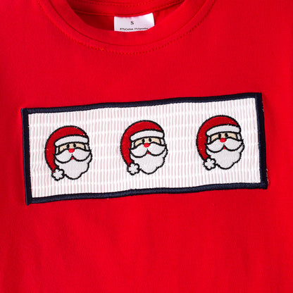 Christmas Sibling Matching Outfits – Santa Smocked Collection