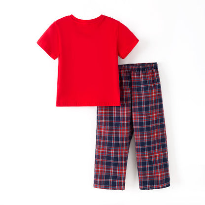 Christmas Sibling Matching Outfits – Santa Smocked Collection