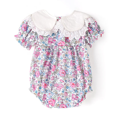 Fall Thanksgiving Girls Smocked Outfit Set – Pumpkin Embroidery Floral Sibling Collection